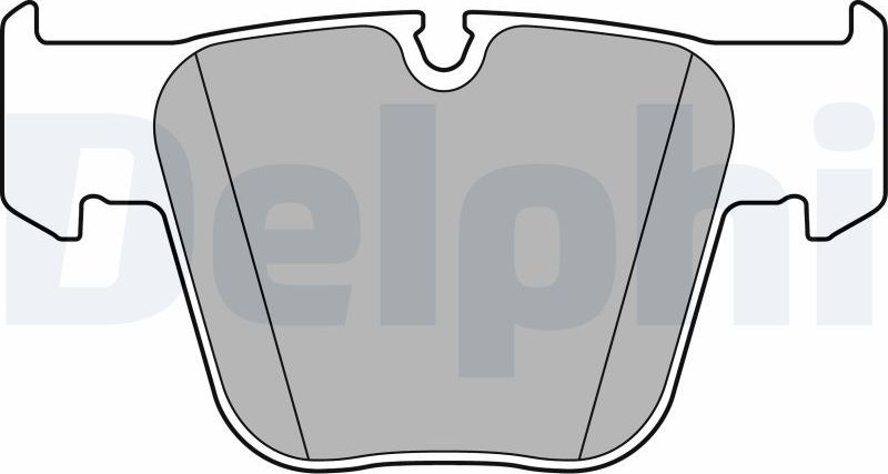 Тормозные колодки Delphi (Low-Metallic). Артикул LP2765