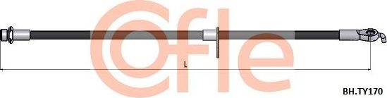 Тормозной шланг Cofle. Артикул 92.BH.TY170