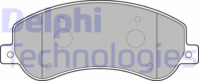 Тормозные колодки Delphi (Low-Metallic). Артикул LP2257