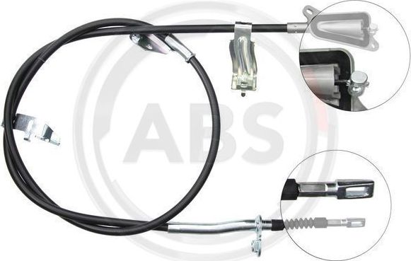 Трос ручника (тросик ручного тормоза) ABS. Артикул K19817