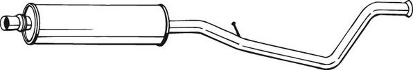Глушитель (средняя часть) Bosal (Бельгия). Артикул 283-969