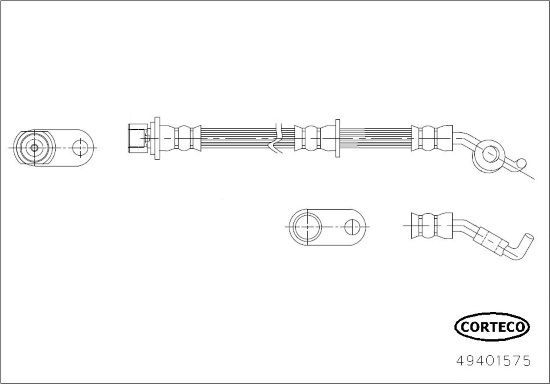 Тормозной шланг Corteco. Артикул 49401575