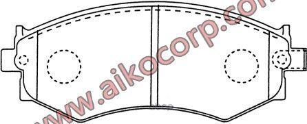 Колодки тормозные (Aiko). Артикул PF2176