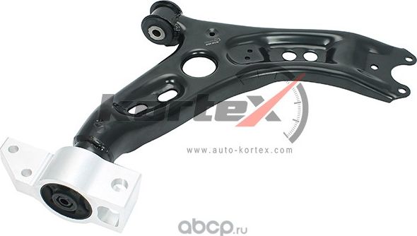 Рычаг VW GOLF V/IV/JETTA/TOURAN 05- пер.подв.нижн.прав.(листовая сталь) (Kortex). Артикул KSL5259