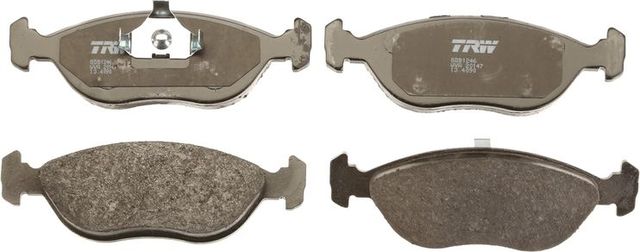 Тормозные колодки TRW передние для Volvo 480 1987-1996. Артикул GDB1246