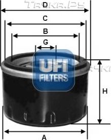 Масляный фильтр UFI для Toyota Corolla E90 1987-1993. Артикул 23.264.00