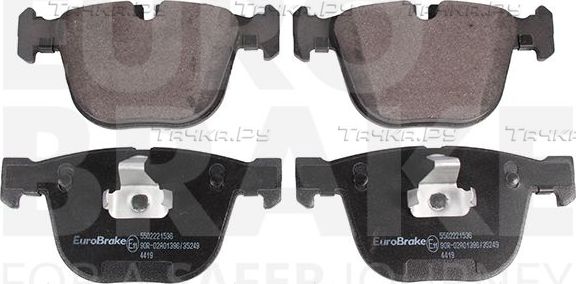 Тормозные колодки Eurobrake. Артикул 5502221536