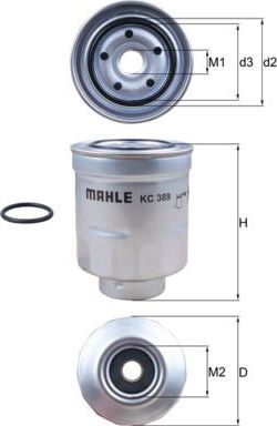 Топливный фильтр Mahle-Knecht. Артикул KC 389D