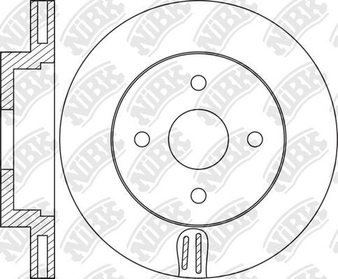Тормозной диск NiBK. Артикул RN1458