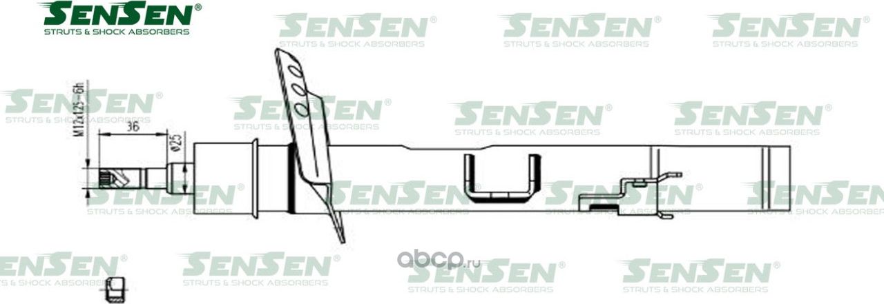 АМОРТ. ЗАД. ЛЕВ. ГАЗ LAND ROVER FREELANDER 2 (FA) (Sensen). Артикул 42141494