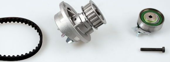 Помпа (водяной насос) с комплектом ремня ГРМ Hepu. Артикул PK03460