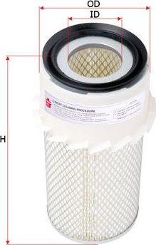 Воздушный фильтр Sakura. Артикул AS-1014