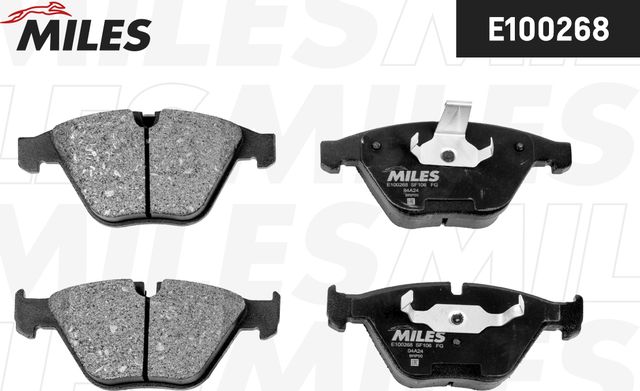 Тормозные колодки Miles (Semi-Metallic). Артикул E100268