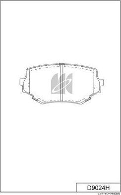 Тормозные колодки MK Kashiyama. Артикул D9024H