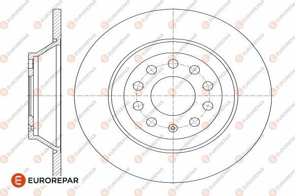 Тормозной диск Eurorepar. Артикул 1642770680