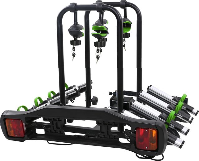 Автомобильный багажник Amos WellTour-4 на фаркоп для перевозки 4-х велосипедов. Артикул WellTour-4