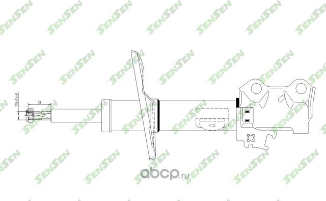 АМОРТИЗАТОР ПЕРЕДНИЙ МОСТ СПРАВА /TOYOTA, ALTIS СЕДАН (E15_), AURIS VA (Sensen). Артикул 42141620