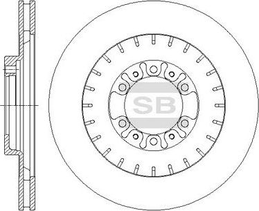 Тормозной диск Sangsin Hi-Q. Артикул SD4322