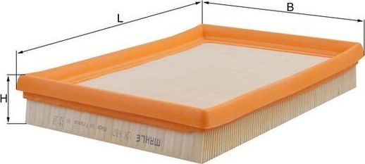 Воздушный фильтр Mahle-Knecht. Артикул LX 687