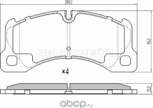 Колодки тормозные FR VW TOUAREG 02-PORSCHE CAYENN (SAT). Артикул ST7L0698151M