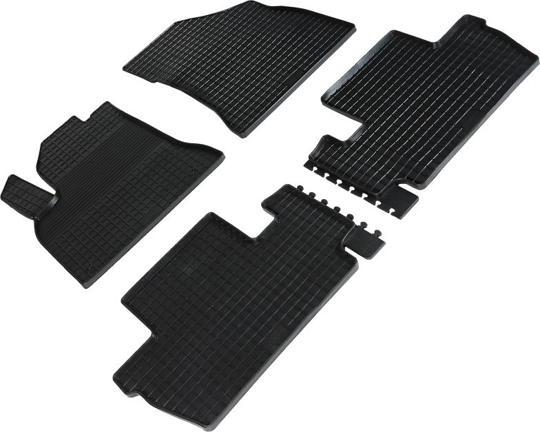 Коврики резиновые Seintex с узором сетка для салона Peugeot 3008 I 2009-2016. Артикул 84921