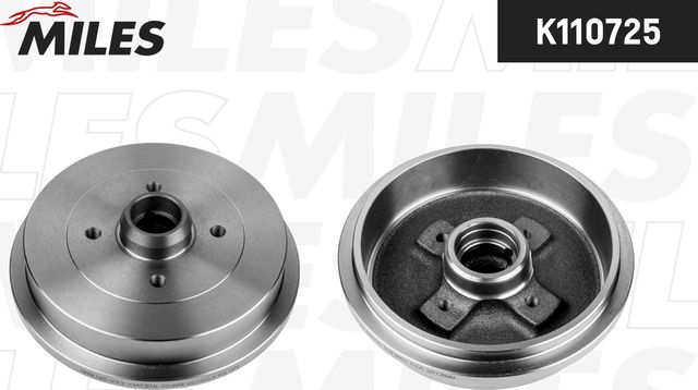 Тормозной барабан Miles задний для Audi 80 IV (B3) 1986-1991. Артикул K110725