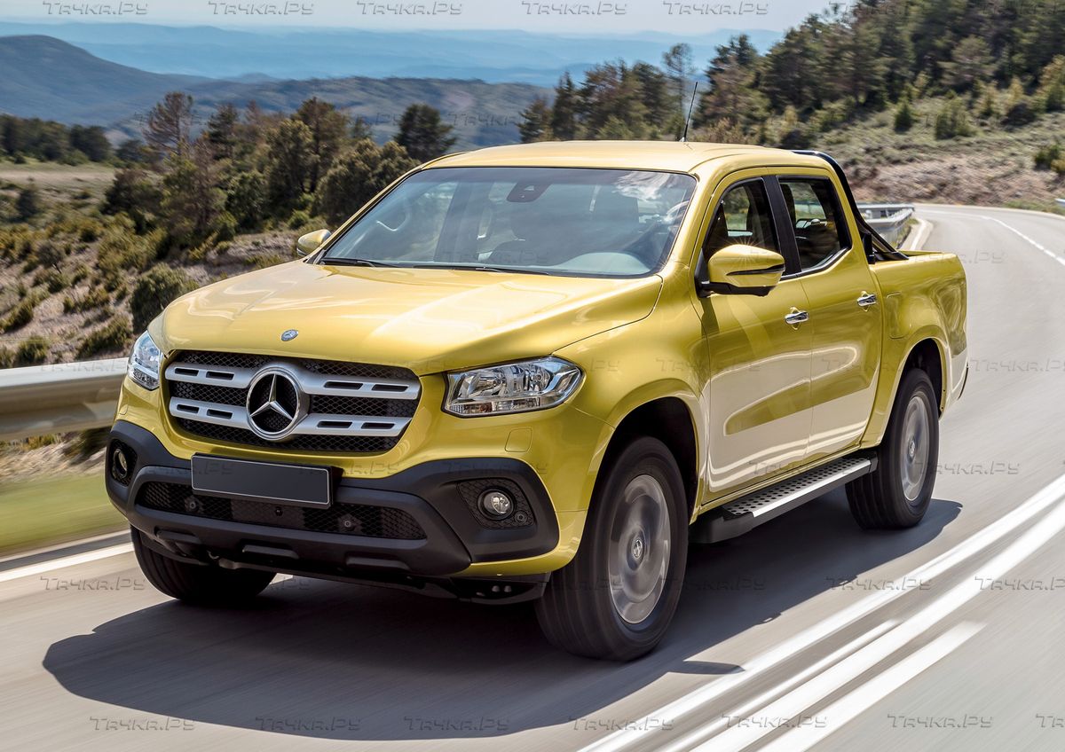 Пороги алюминиевые Rival Bmw-Style круг для Mercedes-Benz X-klasse 2017-2026. Артикул D193AL.3901.1