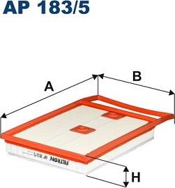 Воздушный фильтр Filtron. Артикул AP 183/5