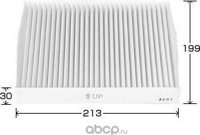 AC-201E ФИЛЬТР САЛОНАOUTLANDER XL 07-, X-TRAIL,MURANO,INFINITI FX35,F (VIC). Артикул AC201E