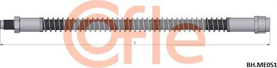 Тормозной шланг Cofle. Артикул 92.BH.ME051