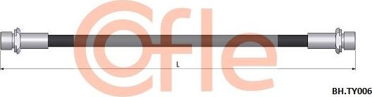 Тормозной шланг Cofle передний правый/левый для Toyota 4Runner III 1995-2002. Артикул 92.BH.TY006