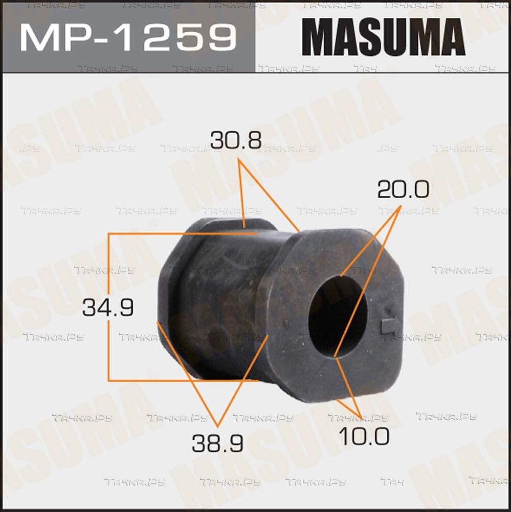 Втулки стабилизатора Masuma передние для Mitsubishi L200 III 1996-2007. Артикул MP-1259
