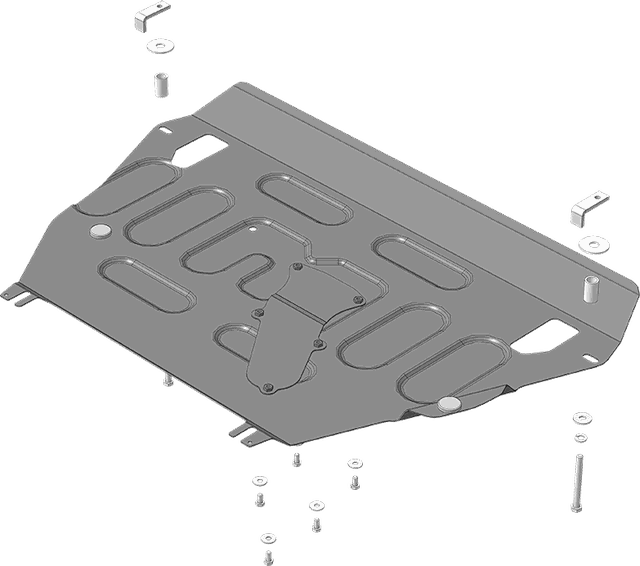 Защита Мотодор для картера и КПП Toyota RAV4 III 2006-2013. Артикул 72510
