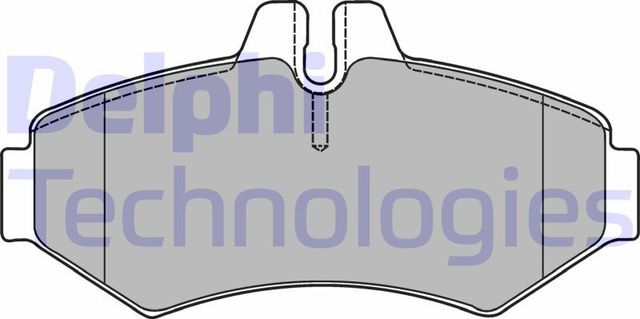 Тормозные колодки Delphi (Low-Metallic). Артикул LP1437