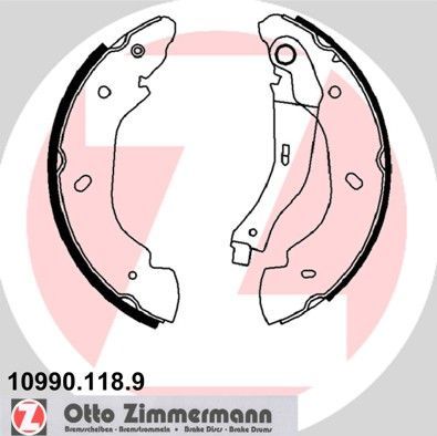 Тормозные колодки Zimmermann задние для Ford Transit VI 2000-2006. Артикул 10990.118.9