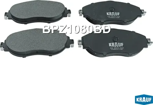 Колодки тормозные дисковые (Krauf). Артикул BPZ1080BD