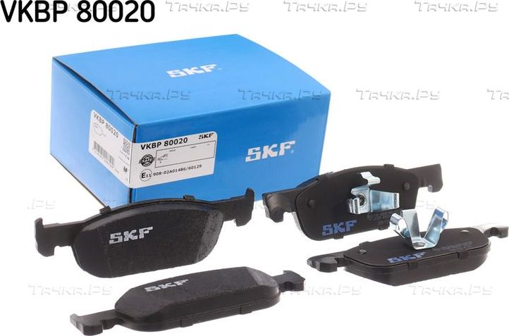 Тормозные колодки SKF передние для Renault Twingo III 2016-2017. Артикул VKBP 80020