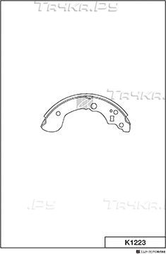 Тормозные колодки MK Kashiyama. Артикул K1223