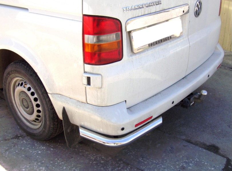 Защита Tamsan заднего бампера D70 углы одинарные для Volkswagen Transporter T4 1996-2003. Артикул TRGC0370UM.32.89