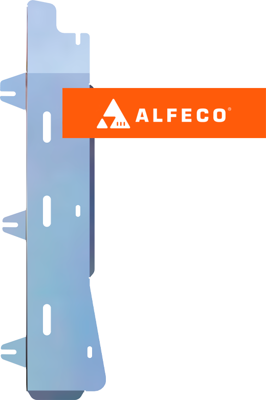 Защита алюминиевая Alfeco (4 мм) для топливопровода Toyota Raize (только для автомобилей с правым рулём) 2019-2026. Артикул ALF.24.130 AL4