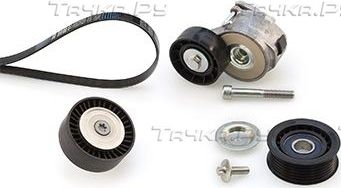 Приводной ремень поликлиновой с роликами (комплект) Gates Micro-V® для Alfa Romeo MiTo I 2008-2011. Артикул K016PK1375