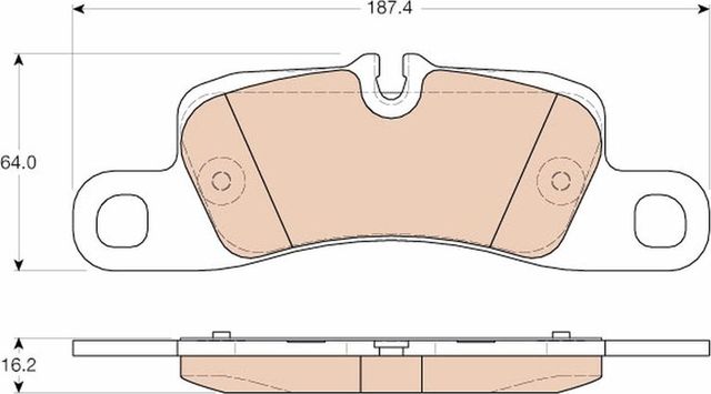 Тормозные колодки TRW COTEC. Артикул GDB1962