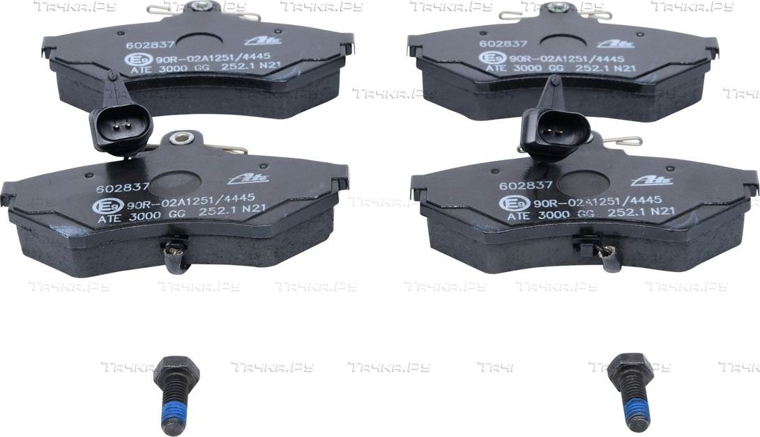 Тормозные колодки ATE передние для SEAT Exeo 2009-2013. Артикул 13.0460-2837.2
