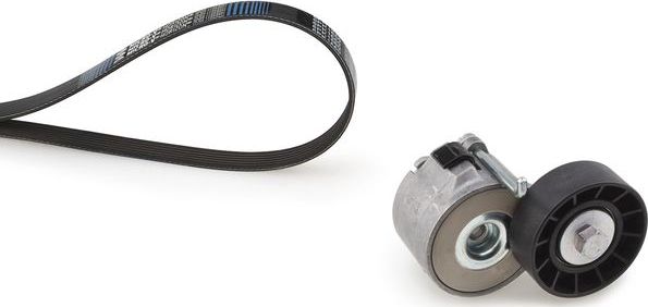 Приводной ремень поликлиновой с роликами (комплект) Gates Micro-V® Kit. Артикул K036PK1163