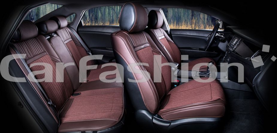 Накидки универсальные CarFashion Arcenal Plus для авто, цвет Кофе/Кофе. Артикул 22075