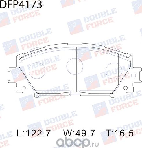 Колодки тормозные дисковые Double Force Double Force. Артикул DFP4173