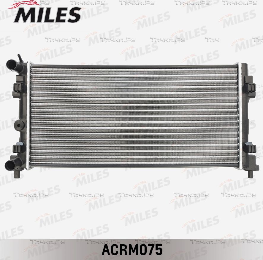 Радиатор охлаждения двигателя Miles (алюминий) для Skoda Rapid I 2012-2019. Артикул ACRM075