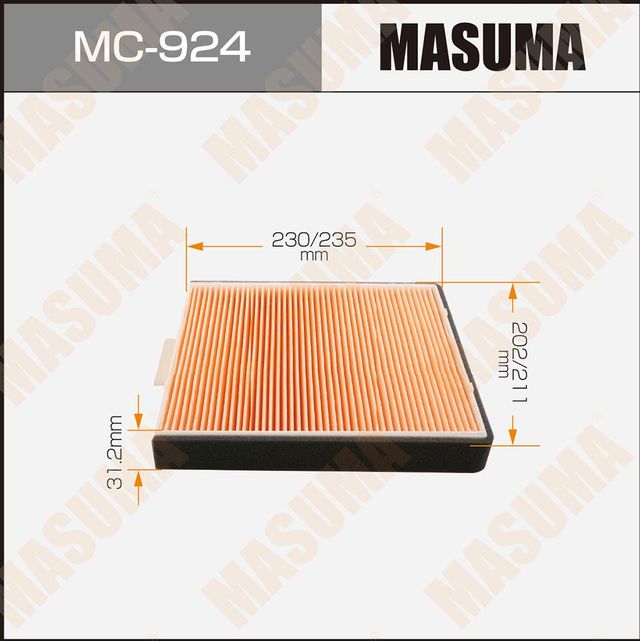 Салонный фильтр Masuma. Артикул MC-924