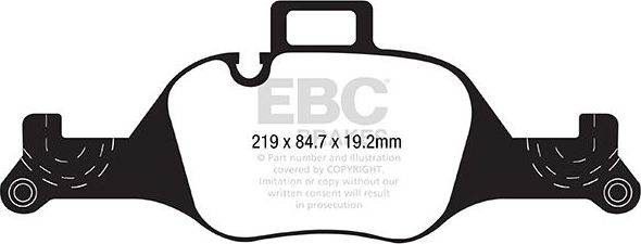 Тормозные колодки EBC Brakes. Артикул DP42289R