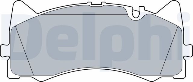 Тормозные колодки Delphi (Low-Metallic) передние для Mercedes-Benz C-Класс IV (W205, C205) 2014-2026. Артикул LP3527